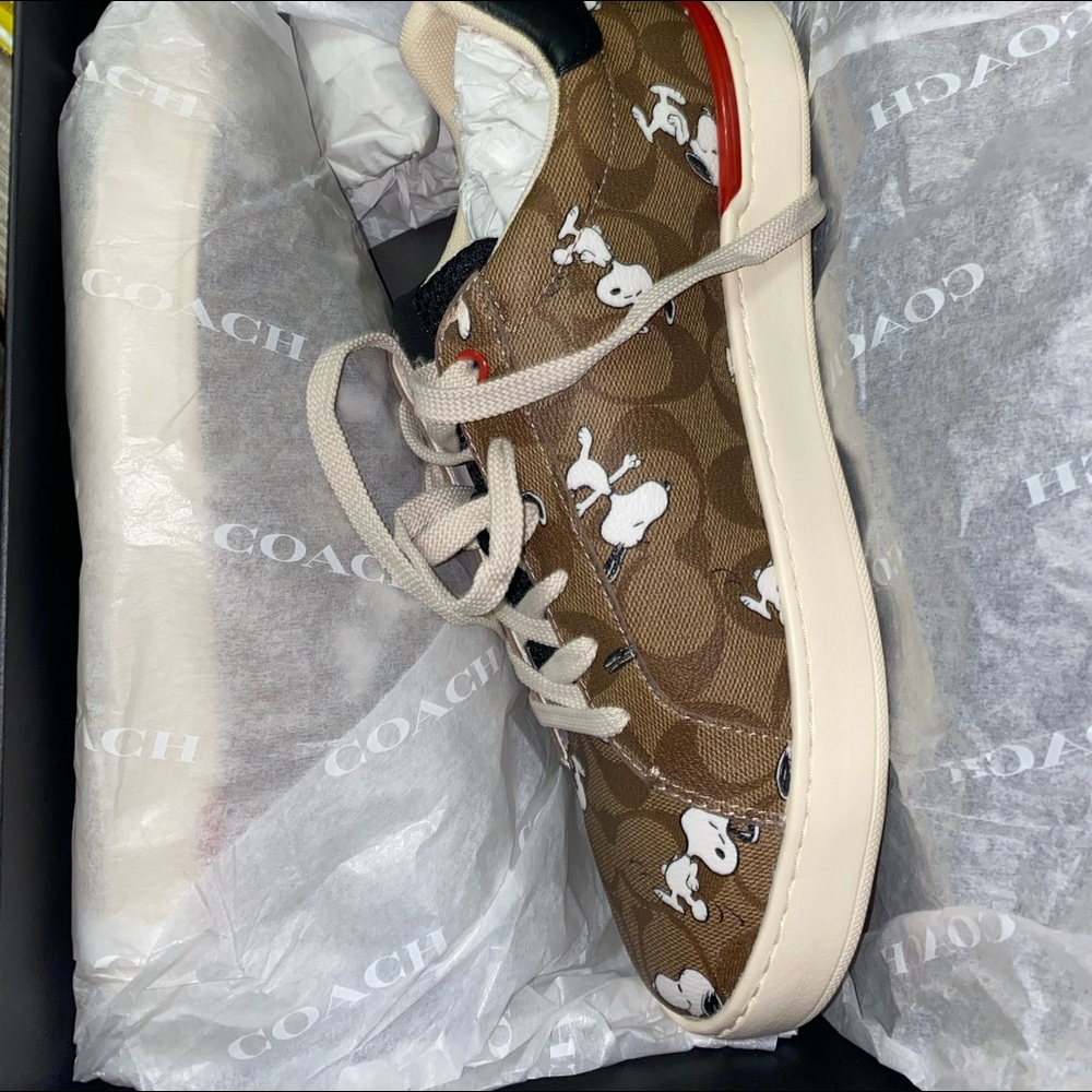 limited edition coach sneakers with Snoopy collaboration